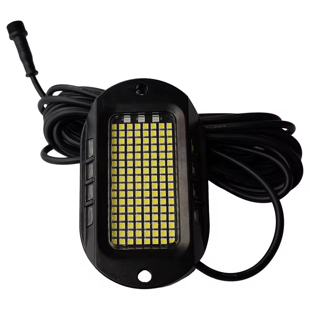 12pc white LED rock light set